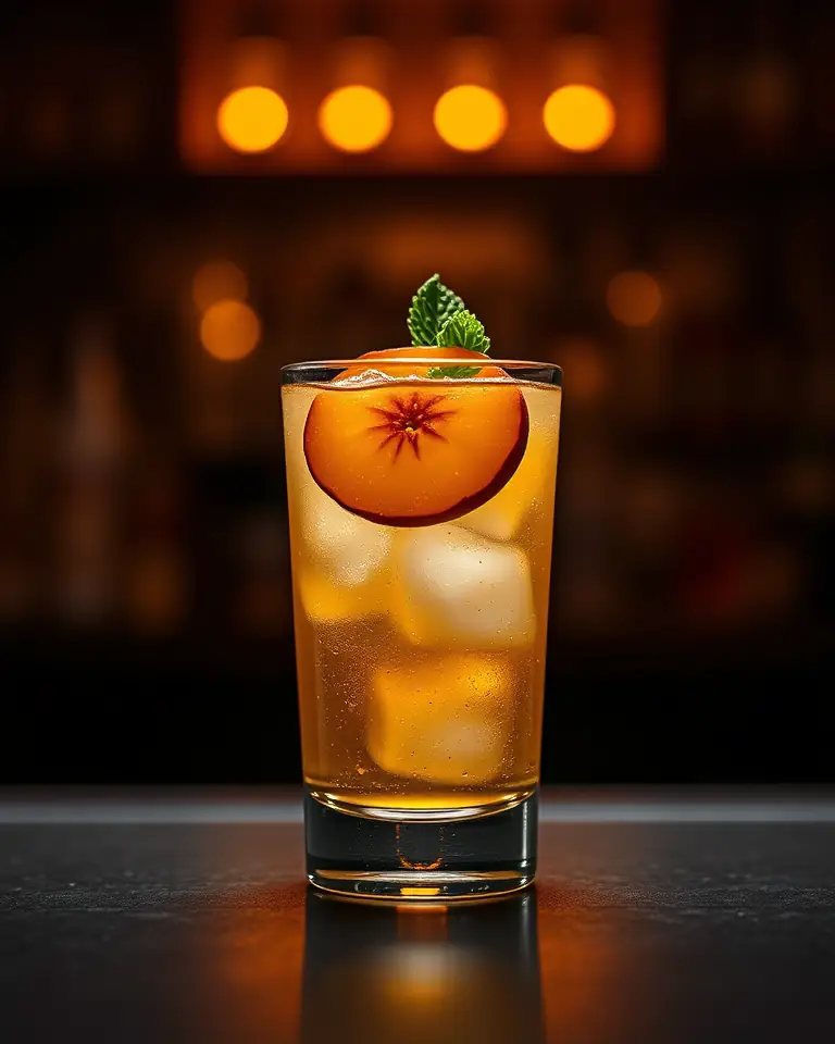 Whiskey Peach Smash